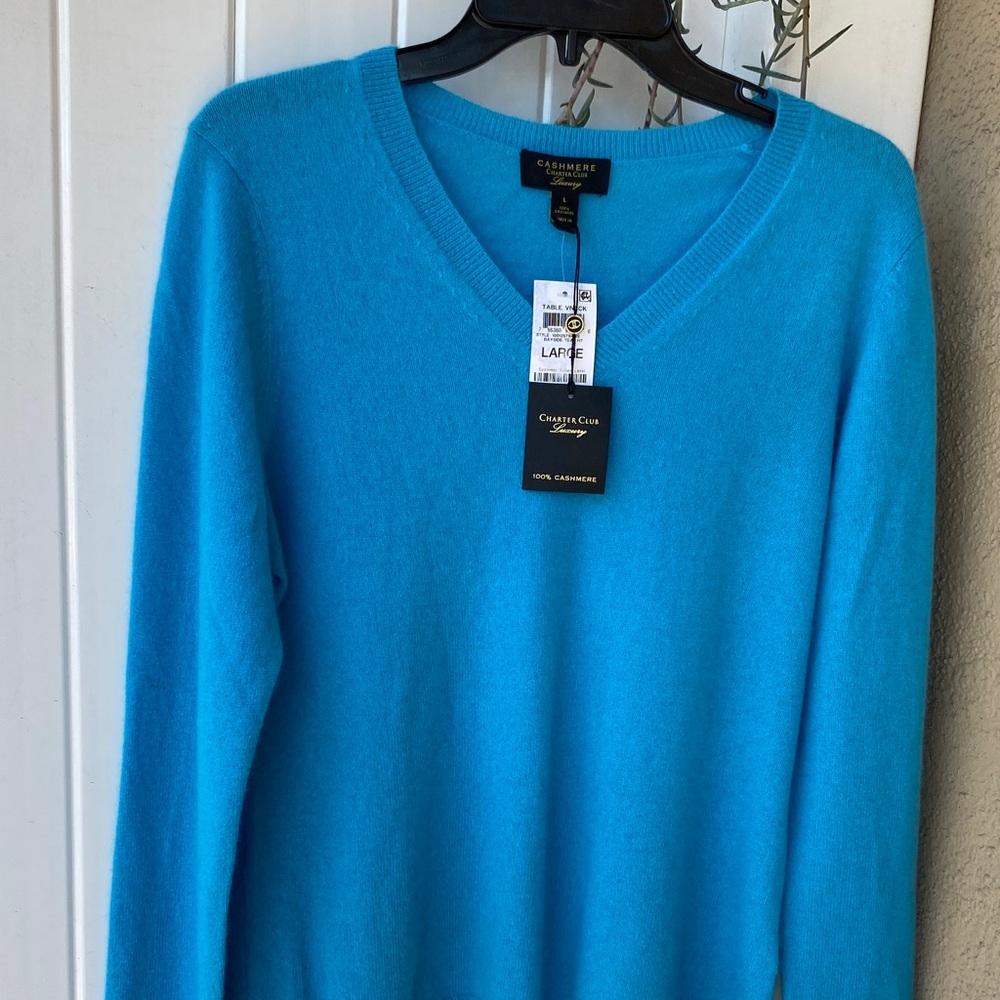 Cashmere Club Blue Sweater